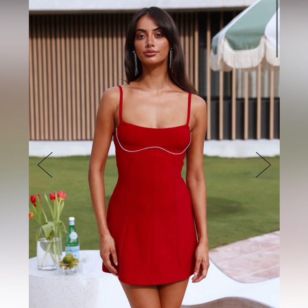 Hello Molly - My Bed of Roses Dress in Red